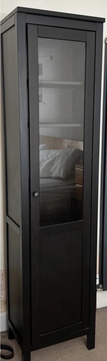 Black Glass Door Cabinet - photo 4