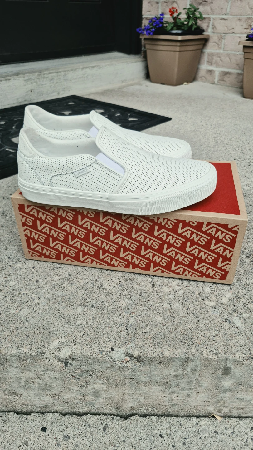 Vans Slip-On Perforated Leather Sneakers - photo 2