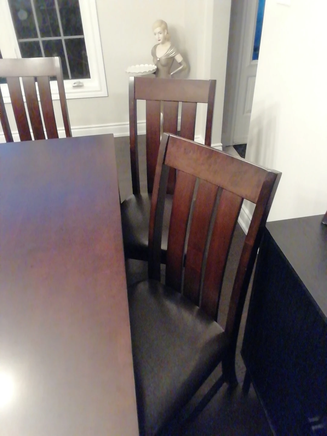 Wooden Dining Chair with Padded Seat - photo 3
