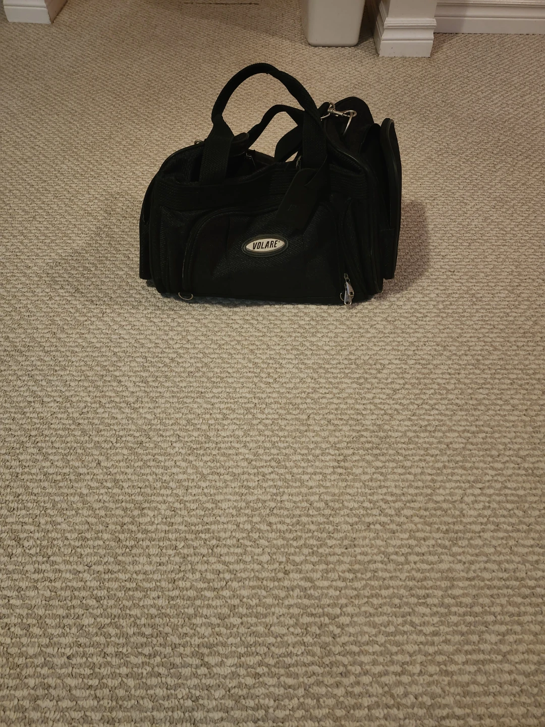 Volare Black Duffle Bag