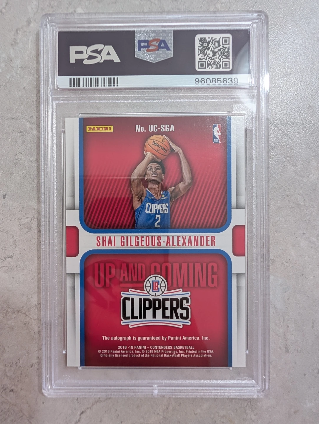 2018 Panini Contenders Shai Gilgeous-Alexander Auto-Bronze Card - photo 4