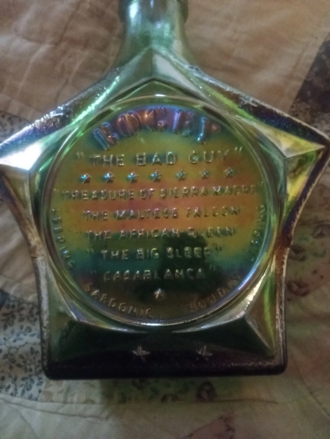 Humphrey Bogart Star Bottle - photo 3