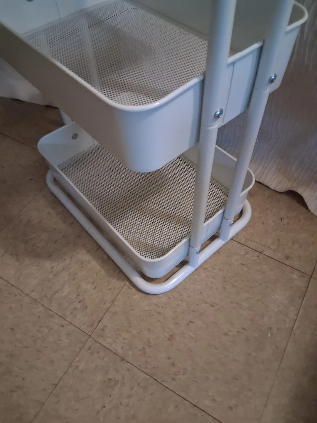 White 3-Tier  Utility Cart Durable - photo 2