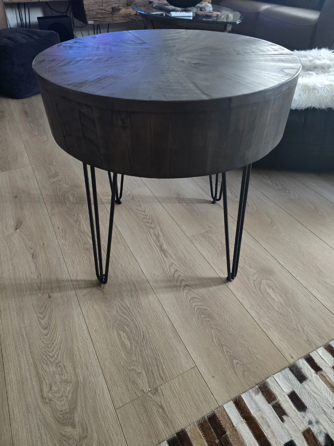 RUSTIC Reclaimed Wood 24IN table from CRATE and BARREL - photo 5