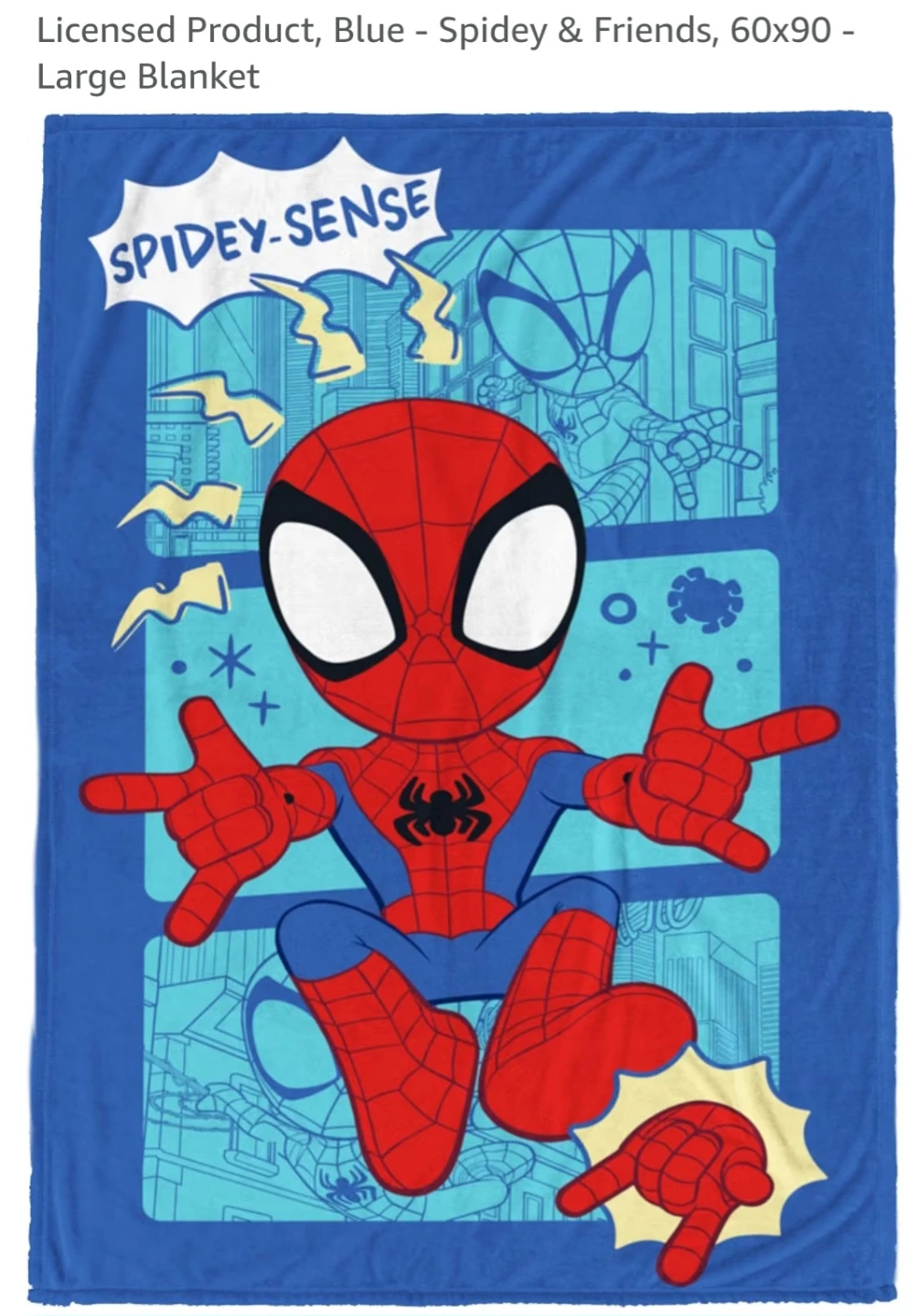 Spidey & Friends Blue Blanket 60x90