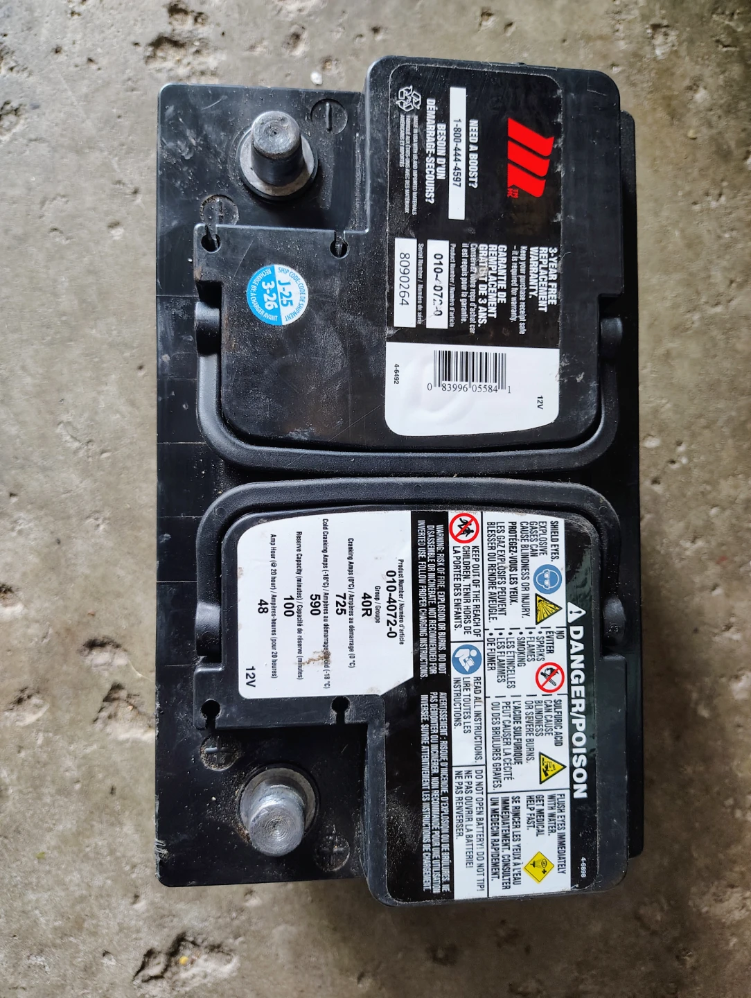Motomaster 40R Automotive Battery - photo 2