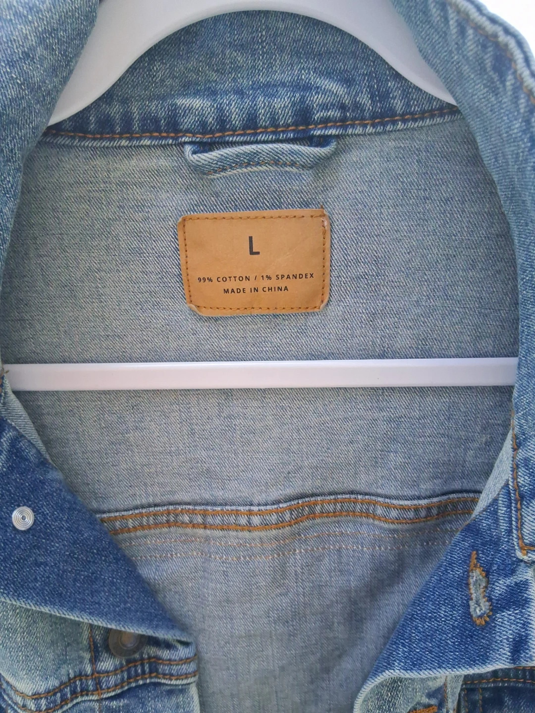 Denim Jacket with Pop Art Design - Size L - photo 2