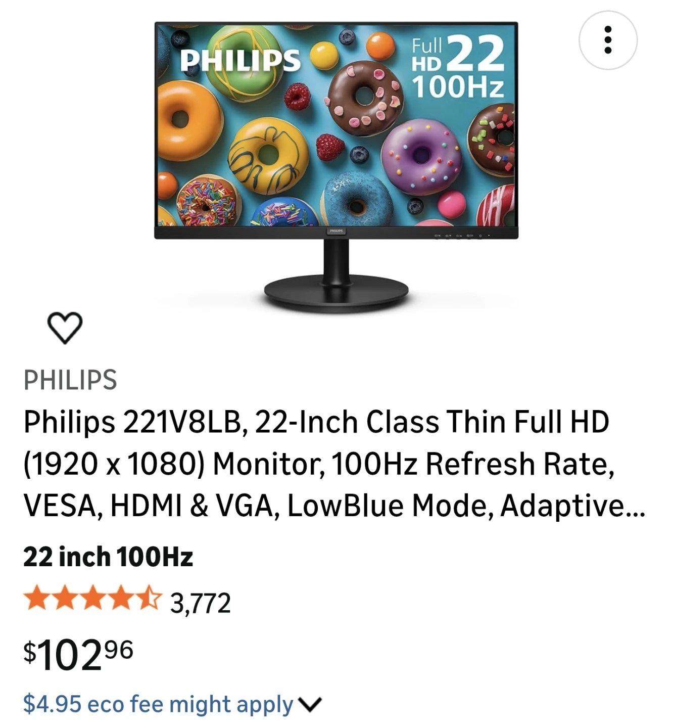 Philips 22-Inch Monitor with Bluetooth speaker - photo 3