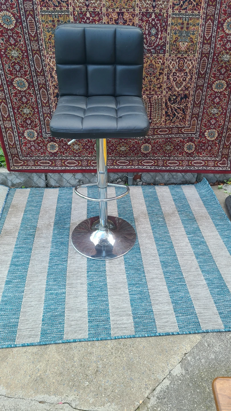 Black Adjustable Bar Stools - photo 3