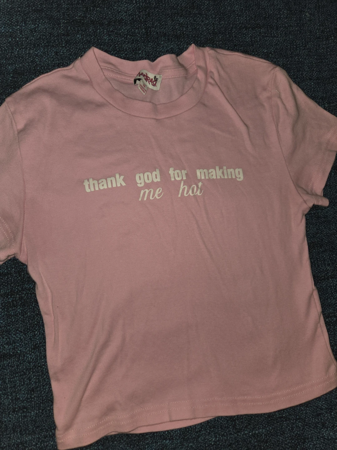 Pink Graphic Crop Top