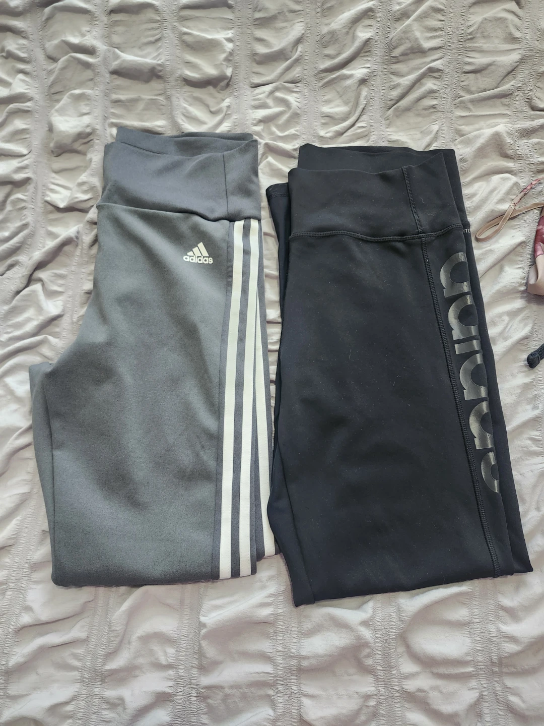Adidas Leggings - Grey & Black