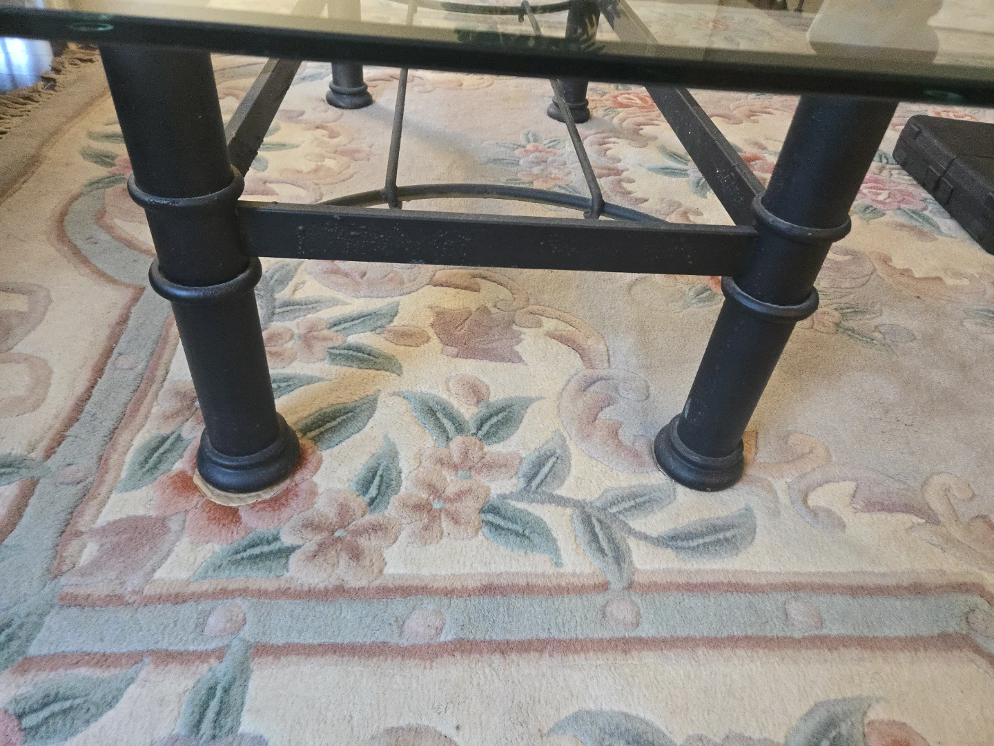 Price for both!! 2 glass tables- Glass Side Table + coffee table