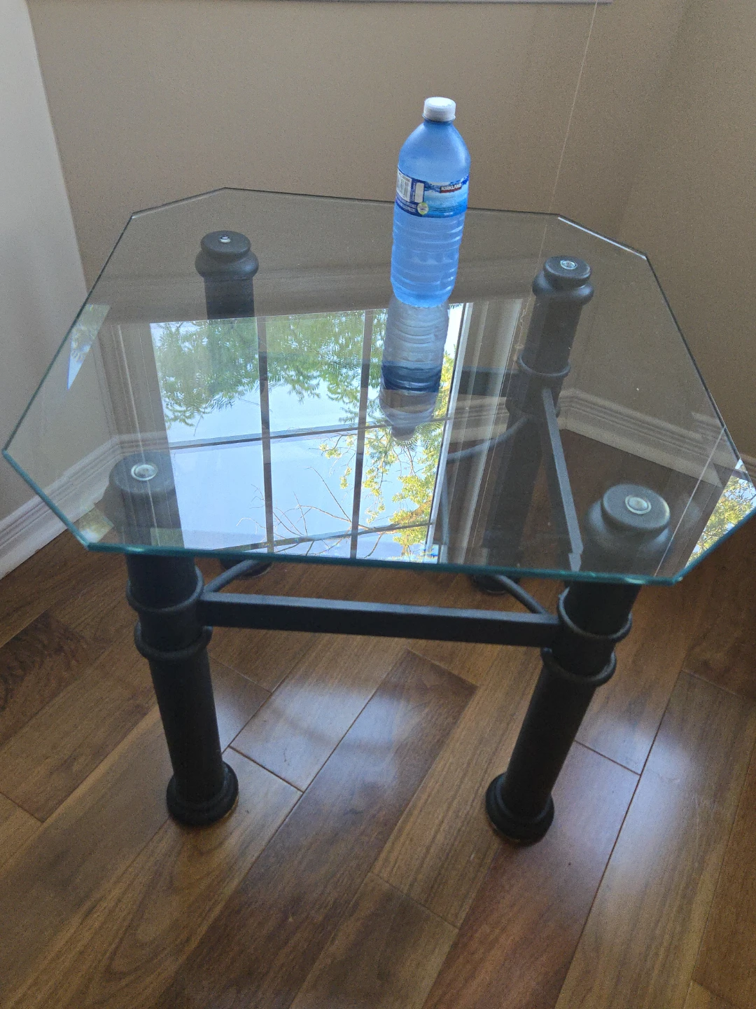 Price for both!! 2 glass tables- Glass Side Table + coffee table - photo 3
