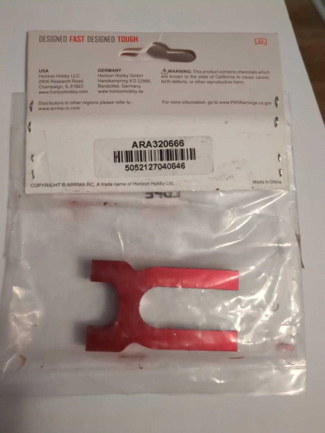 Arrma RC Aluminium Center Differential Holder ARA320666 - photo 2