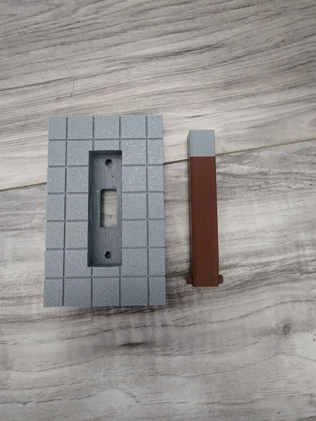 Model Wall Plate with Brown Lever