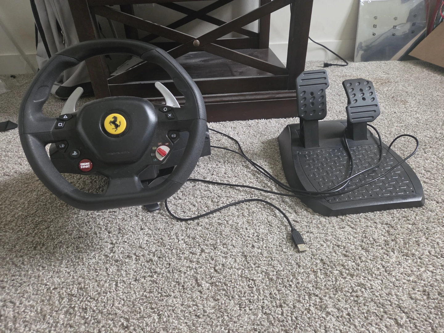 Thrustmaster T80 Ferrari 488 GTB Racing Wheel and Pedals - photo 2