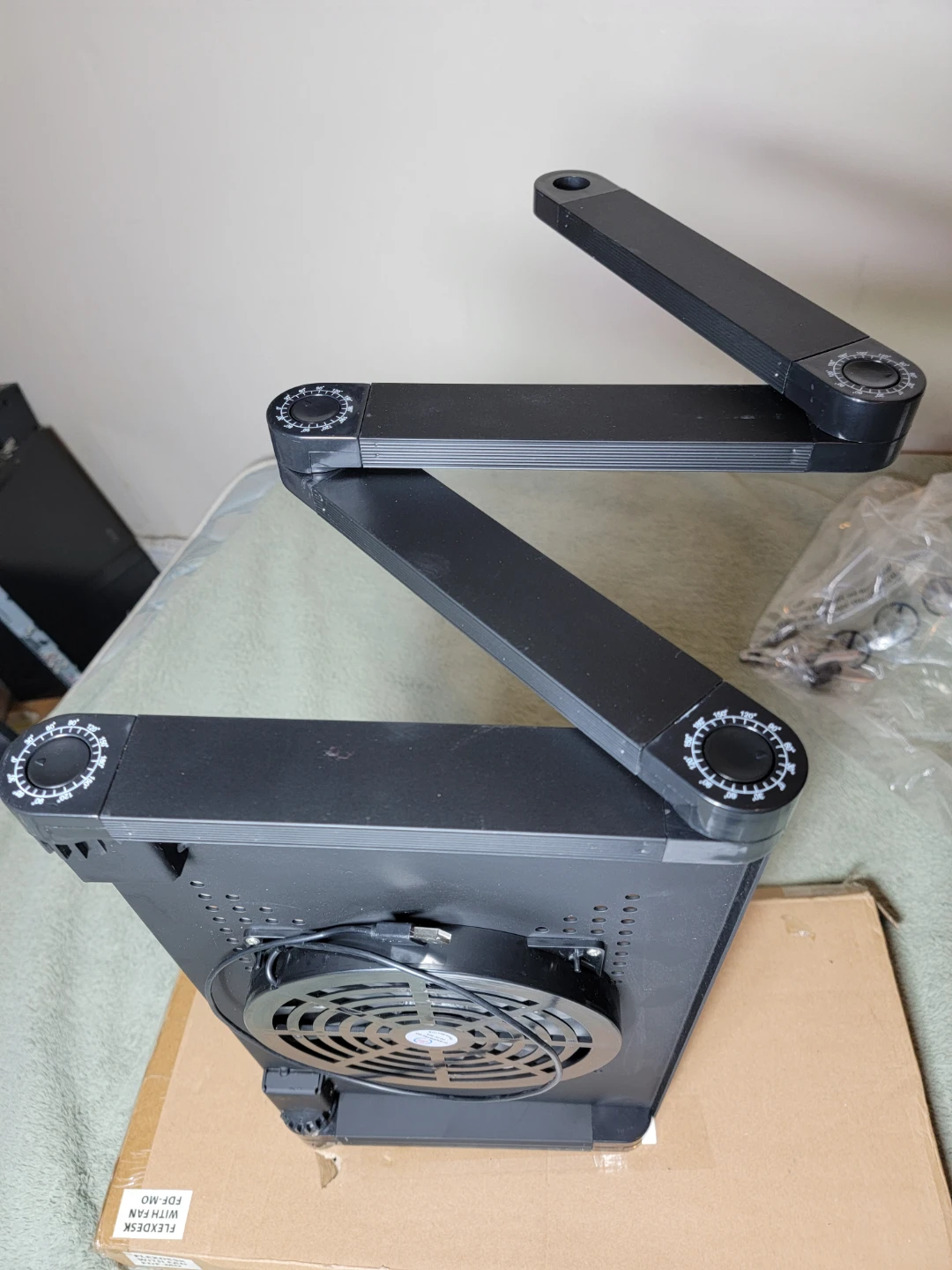 Flexdesk Adjustable Laptop Stand with Fan - photo 5