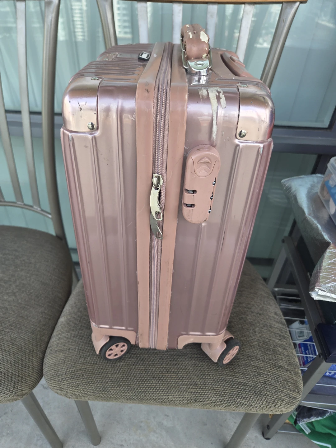 VERYRIO Rose Gold Carry-On Luggage - photo 2