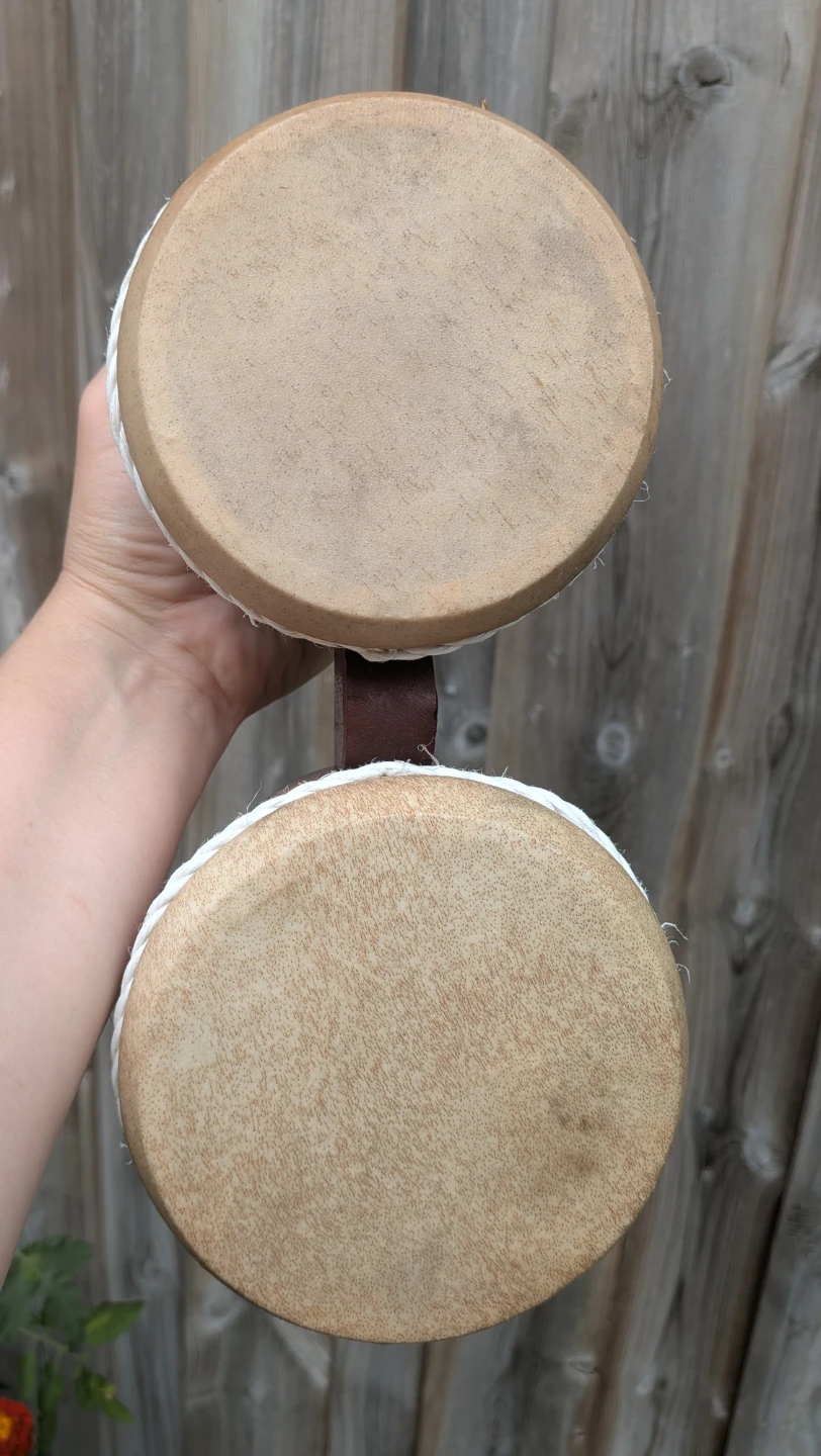 Small Wooden Bongo Drums - photo 4