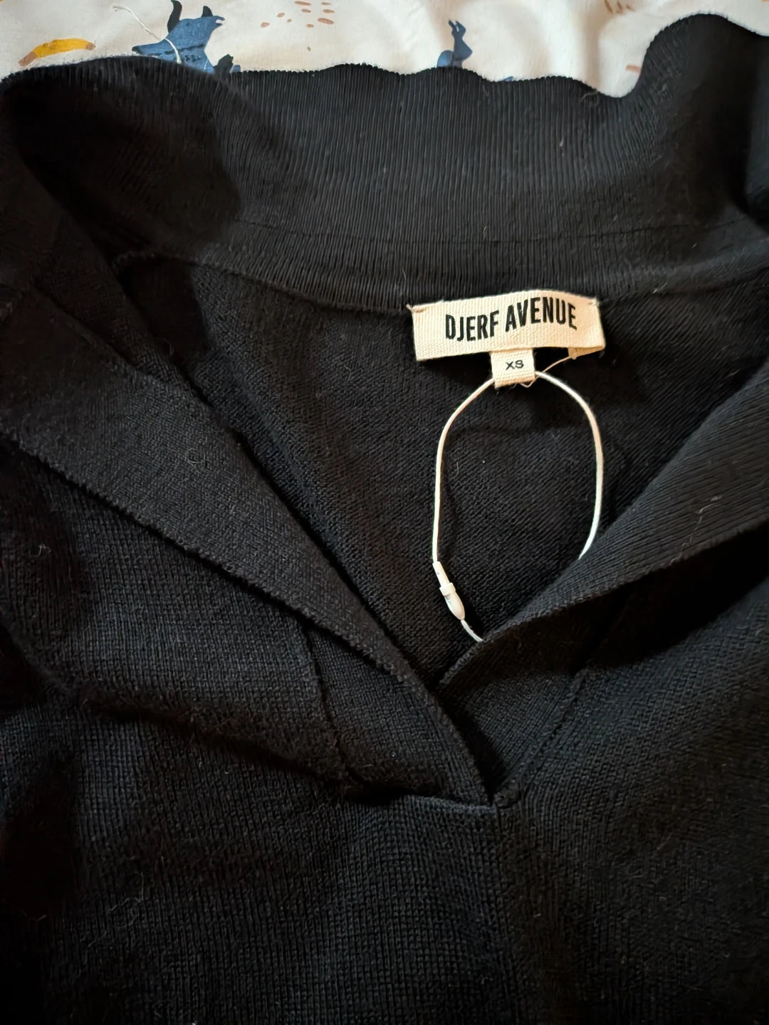 DJERF AVENUE Black Long Sleeve Top XS - photo 3