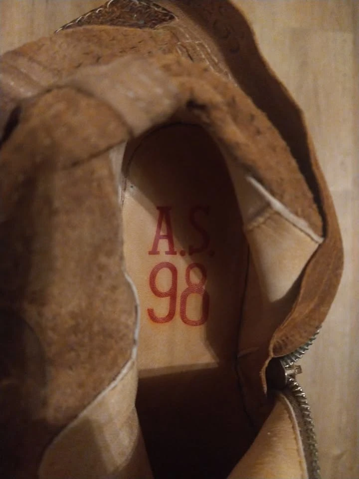 A.S. 98 Women's Brown Leather Ankle Boots - photo 2