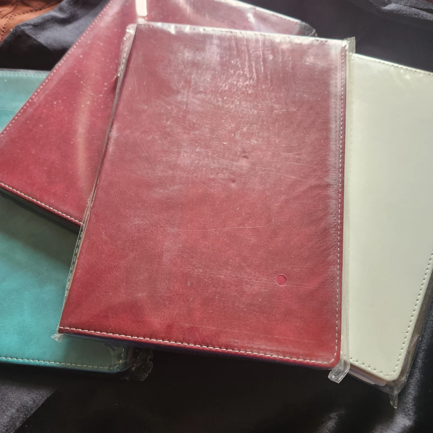Set of 4 Faux Leather Sublimation Notebooks - photo 2