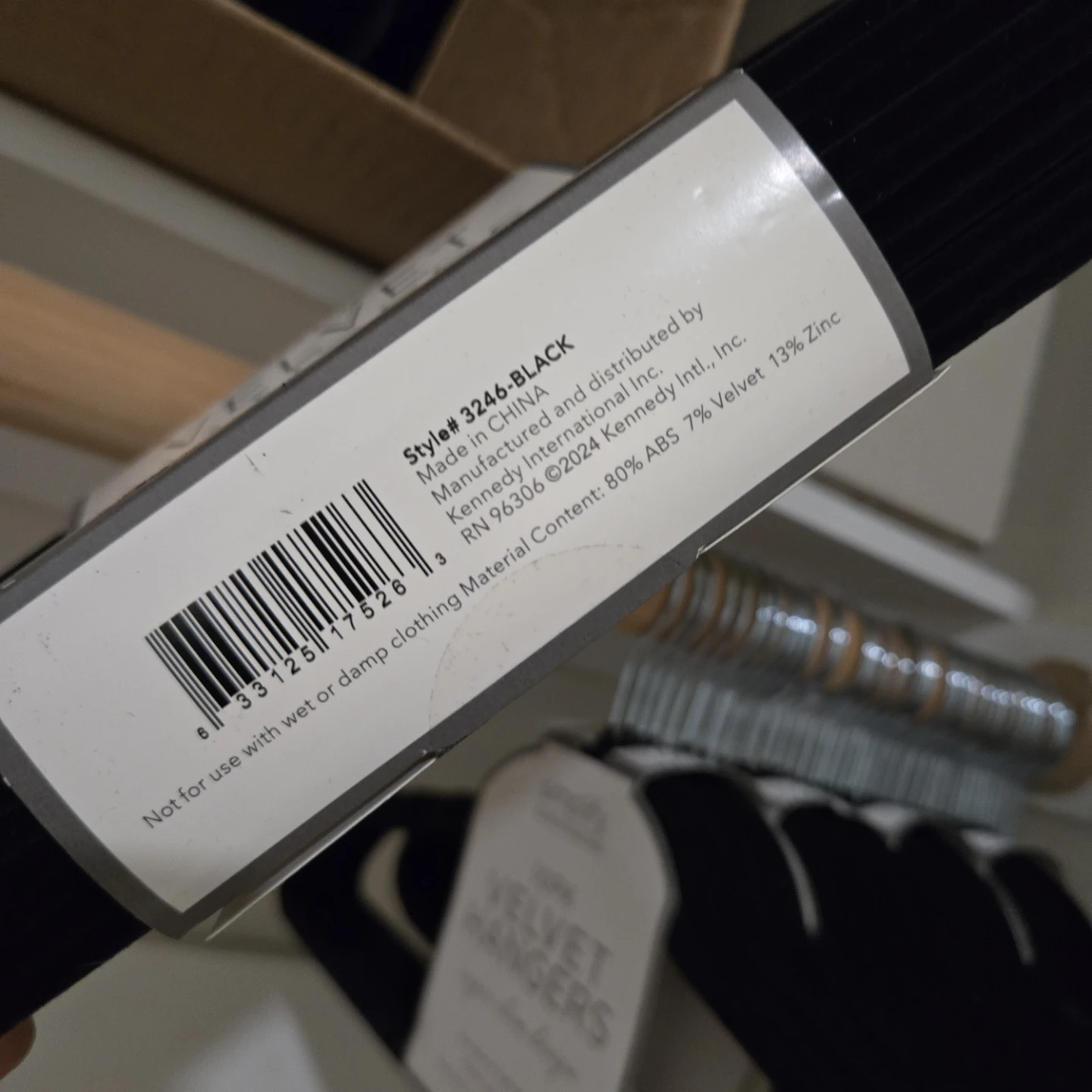50 BRAND NEW Velvet Hangers - Black - photo 3