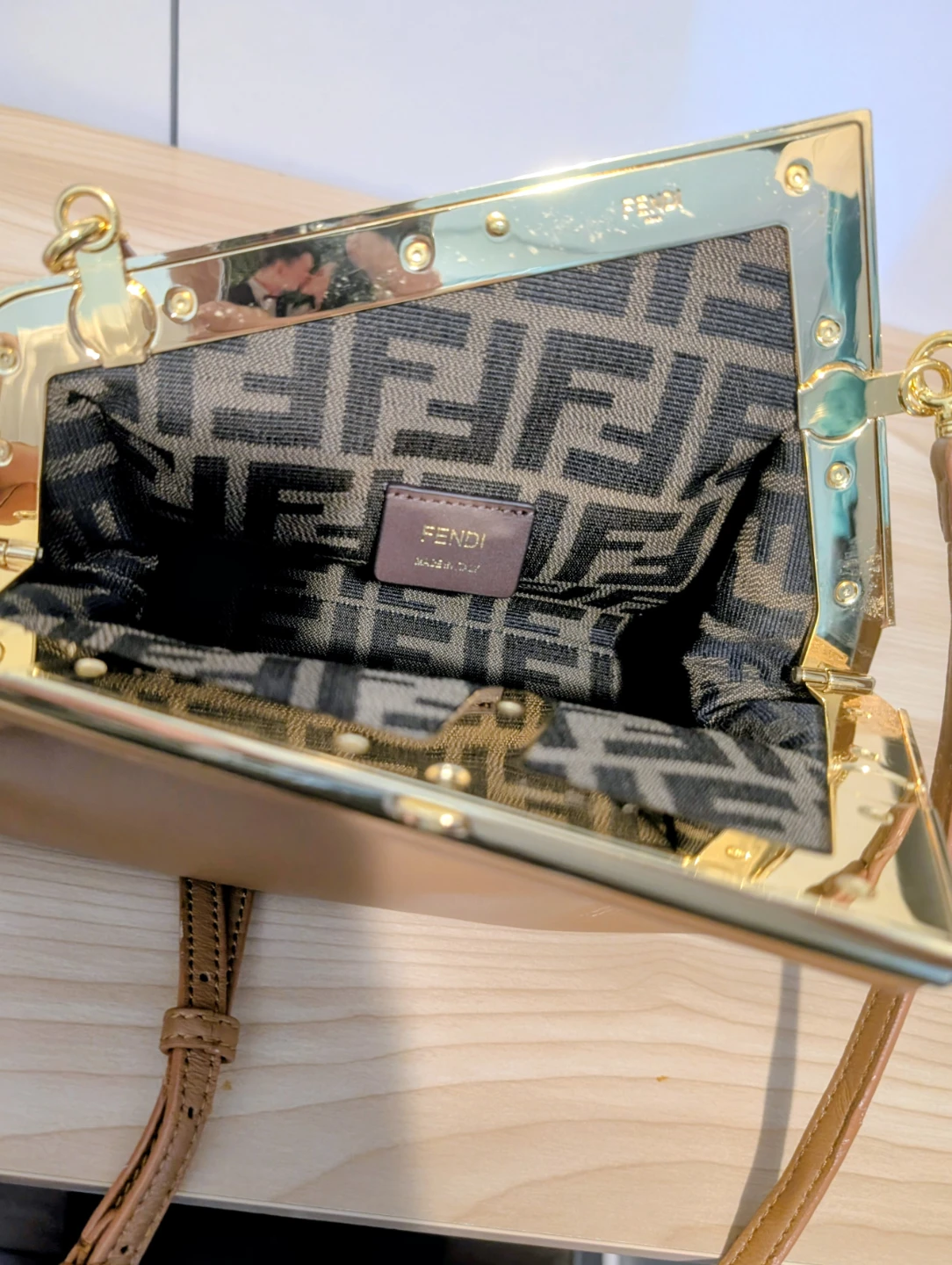 Fendi Brown Leather Clutch/Shoulder Bag - photo 5