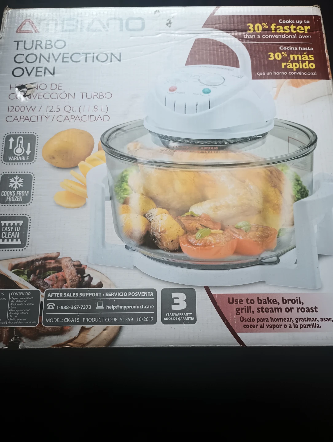 Ambiano Turbo Convection Oven 12.5 Qt - photo 2