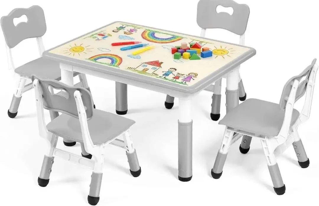 Multi-Usage Kids Table and 4 Chair Set - photo 3