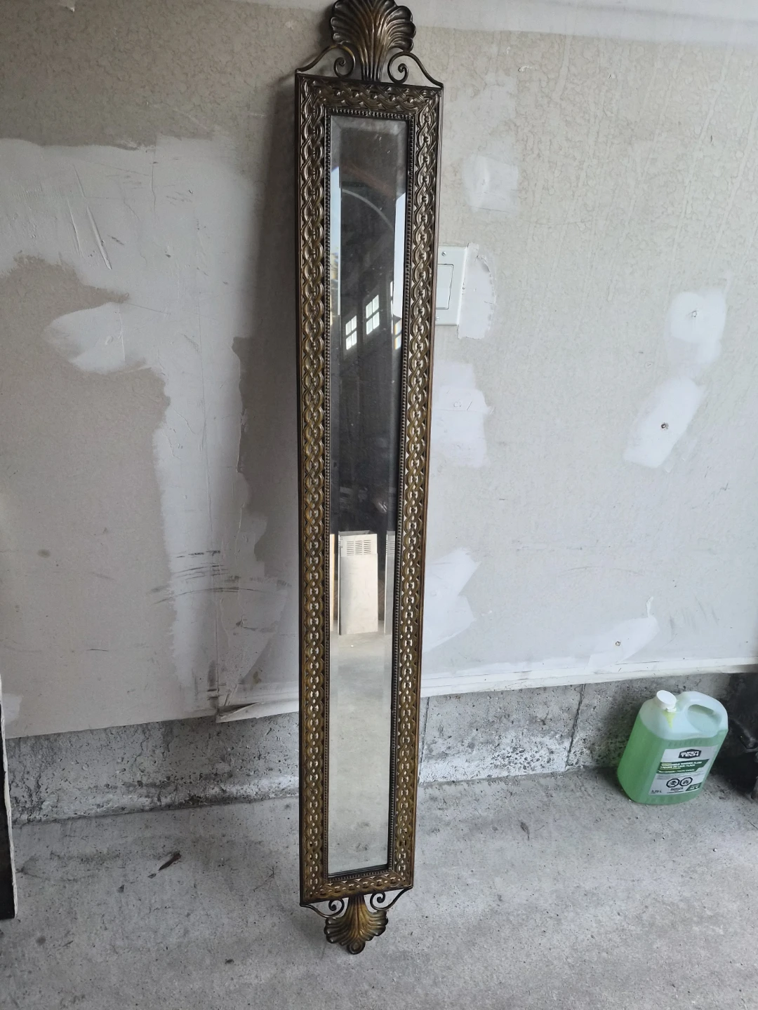 Vintage Gold Ornate Tall Wall Mirror