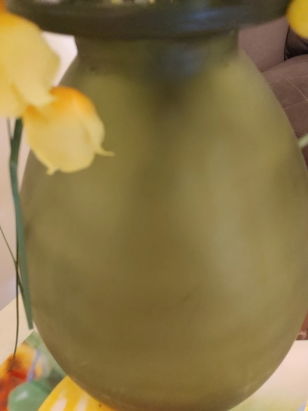 Artificial Sunflower and Lily with  Antique vase - photo 2