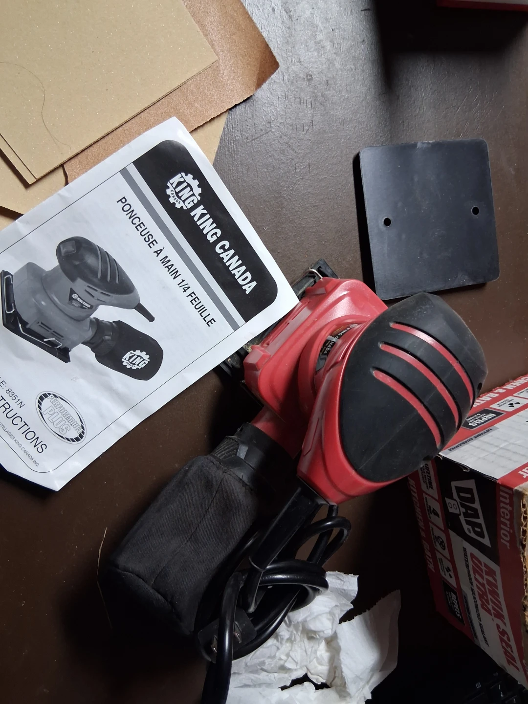 King Canada 1/4 Sheet Orbital Sander