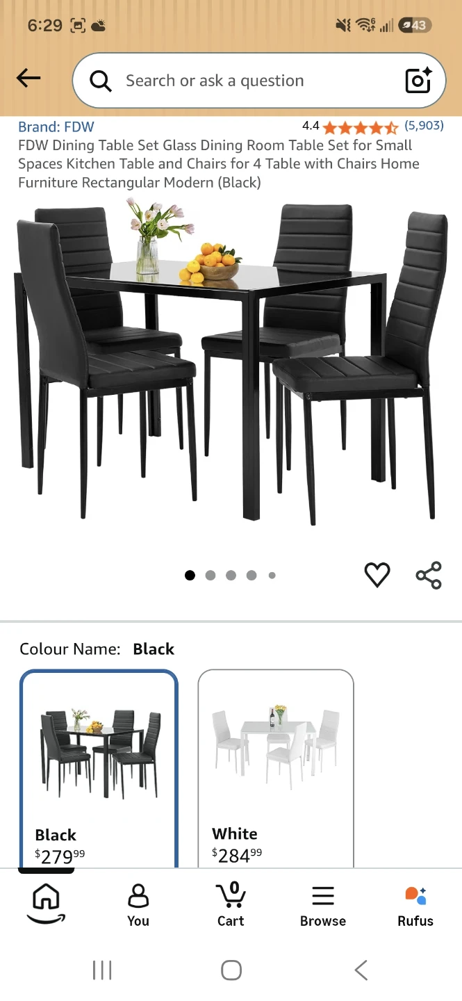 Dining Table Set with 4 Chairs - photo 3