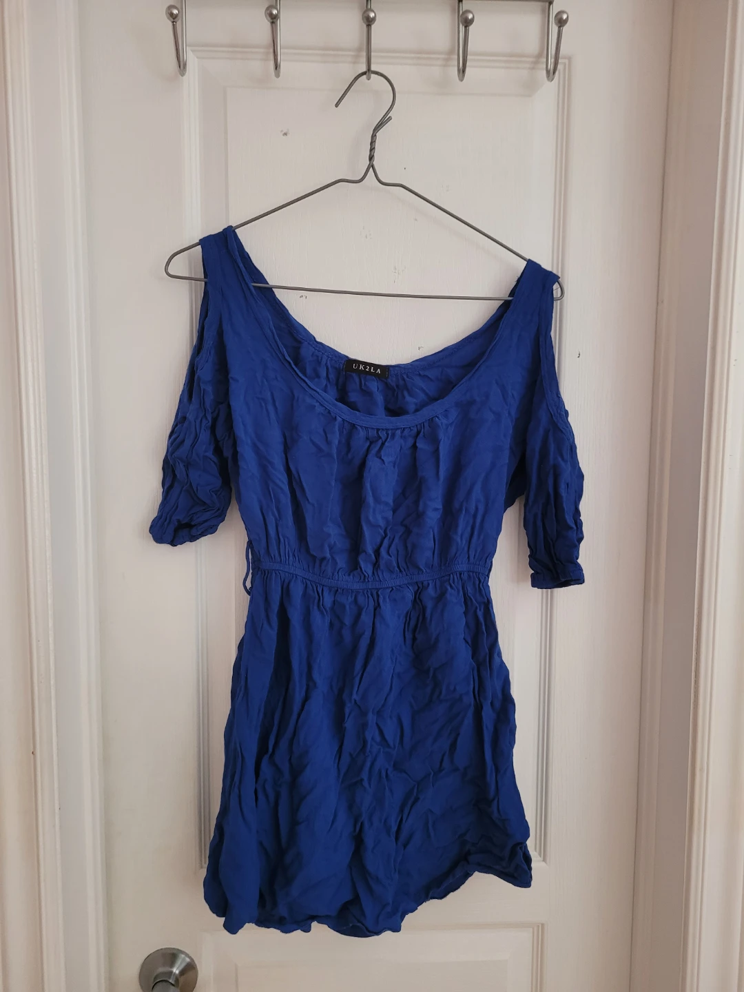 UKLA Blue Cold Shoulder Top