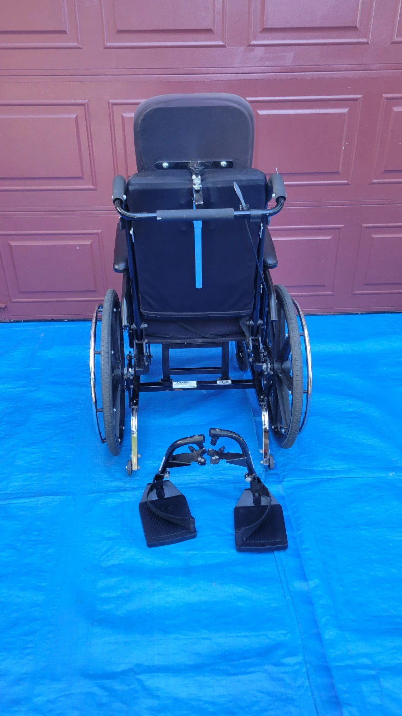 SUPERTILT Wheelchair with Headrest and Detachable Footrests-$190 - photo 4