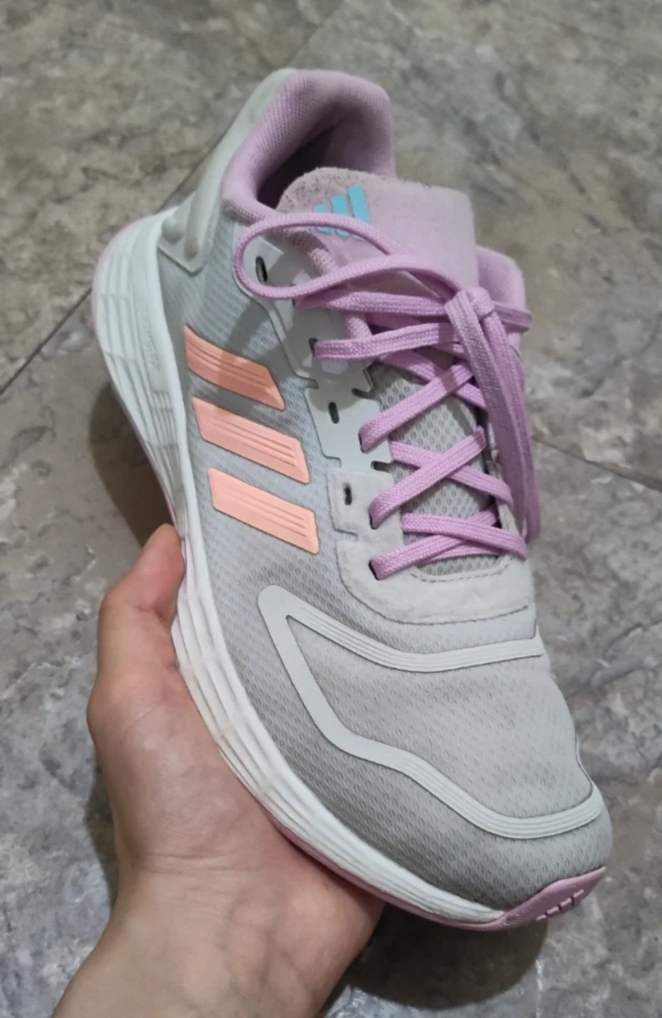 Adidas Running Shoes Pink & Grey - photo 5