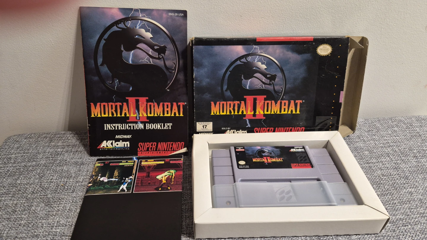 Mortal Kombat II Super Nintendo SNES Game