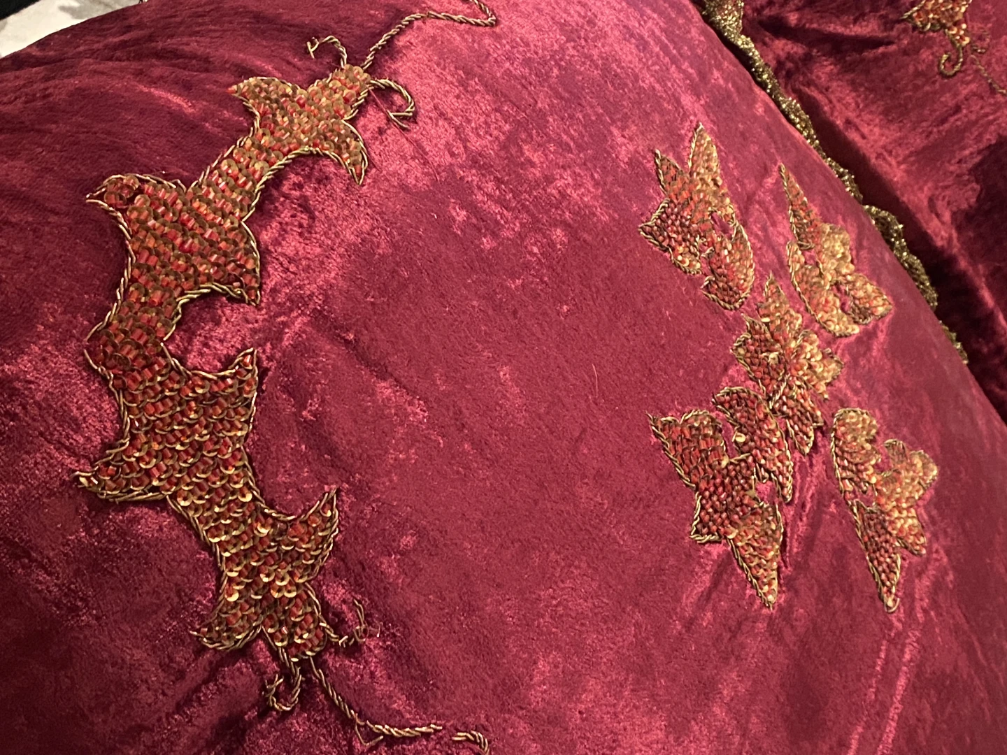 Pair of Velvet Decorative Throw Pillows - photo 4