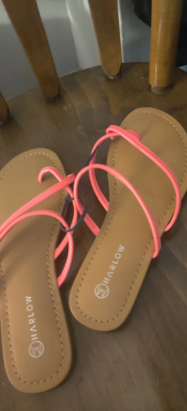 Harlow Pink Thong Sandals. Size 6 - photo 5