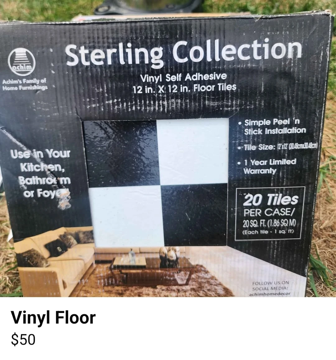 Achim Sterling Collection Vinyl Floor Tiles