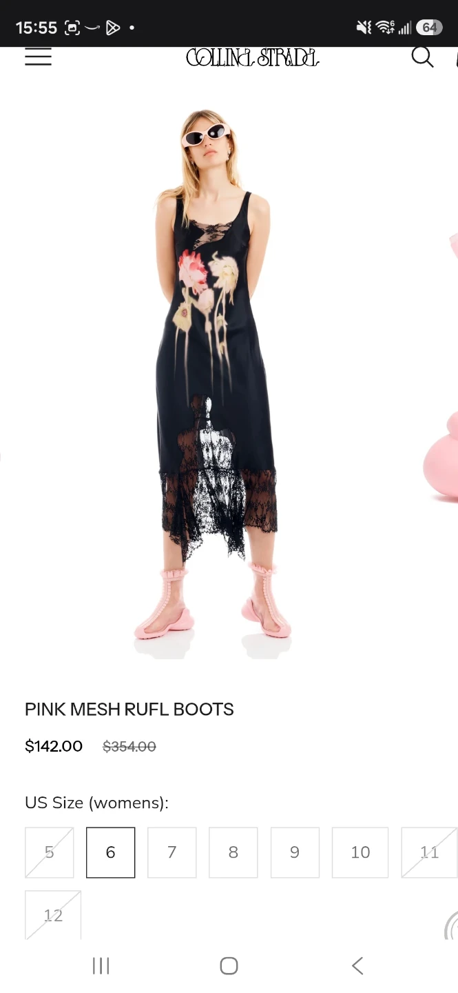 Collina Strada Pink Mesh Rufl Boots - photo 3