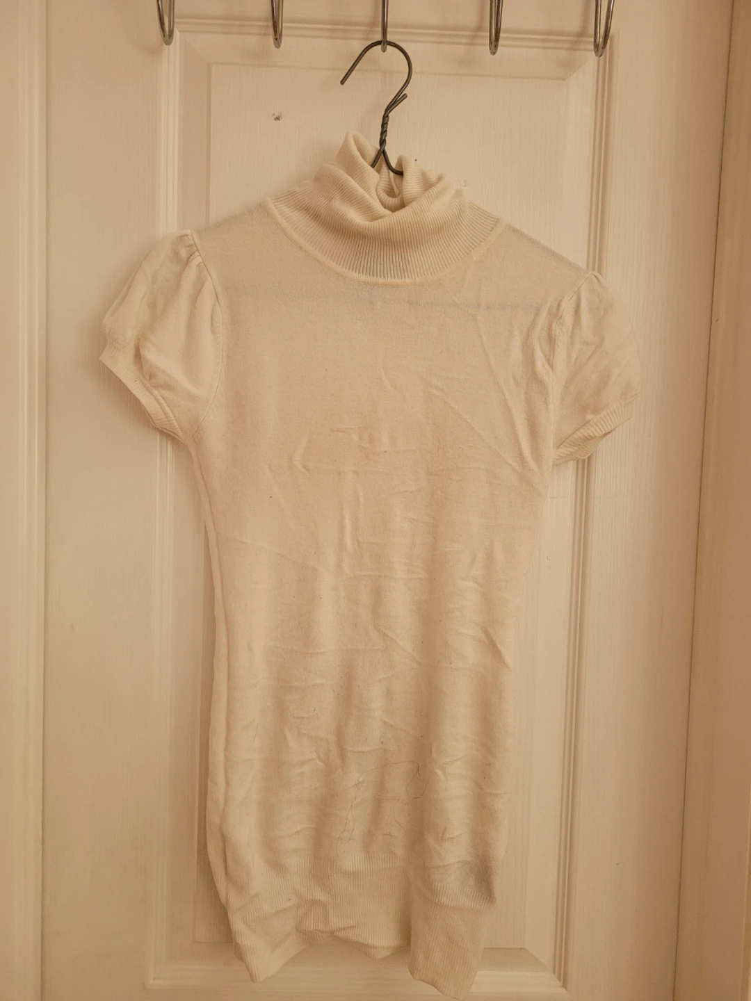 Cream Turtleneck Sweater