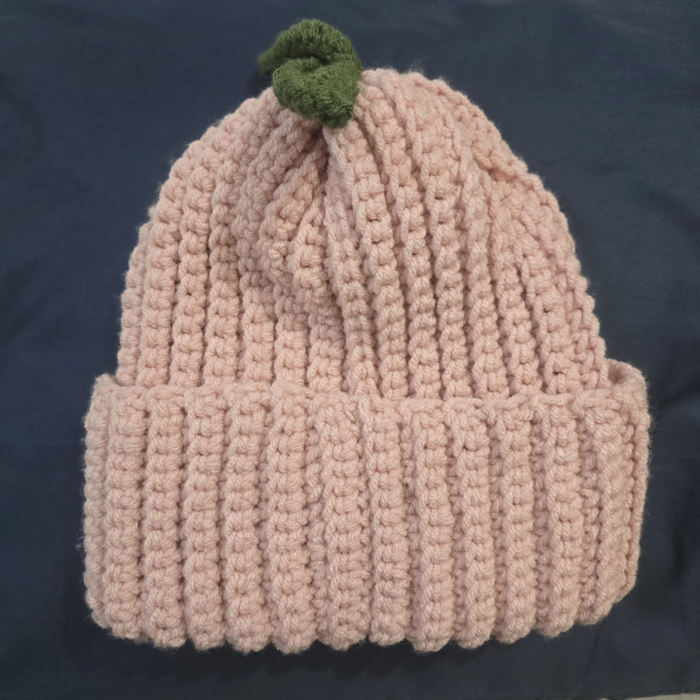 Peach Crochet Beanie