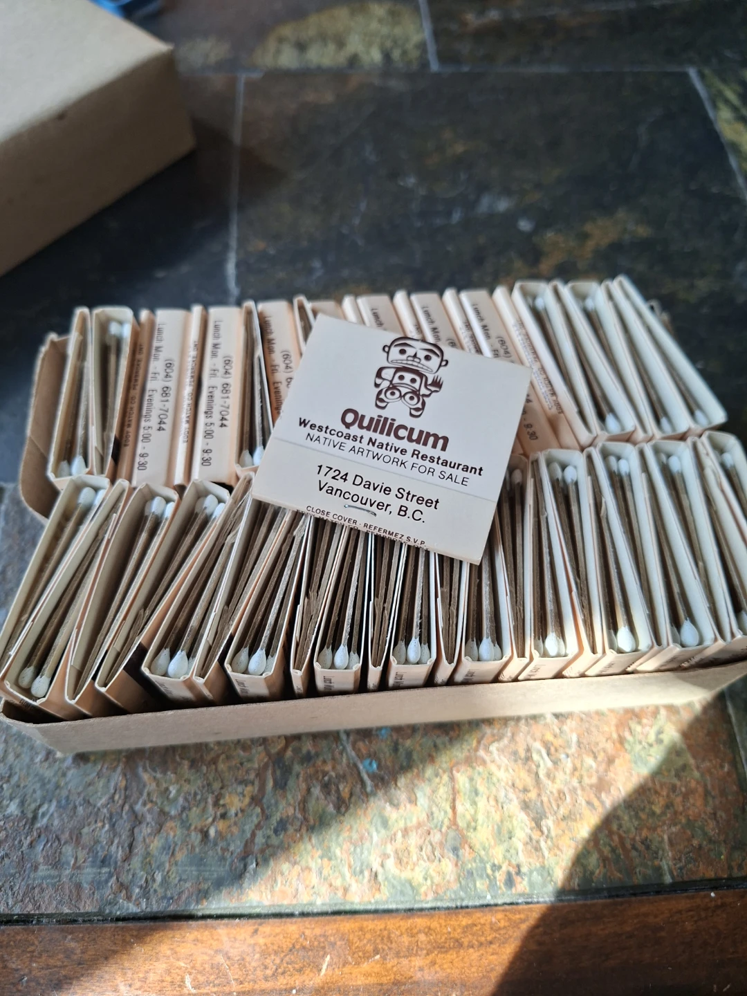 Vintage Quillicum Westcoast Native Restaurant Matchbooks