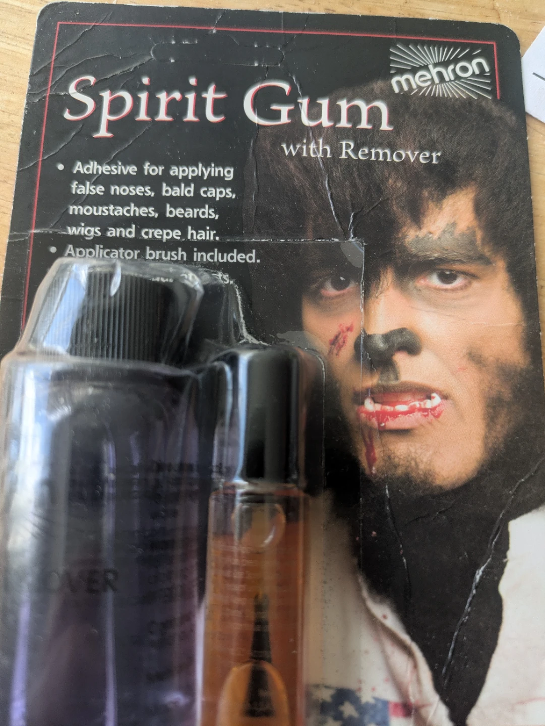 Mehron Spirit Gum with Remover and Applicator Brush