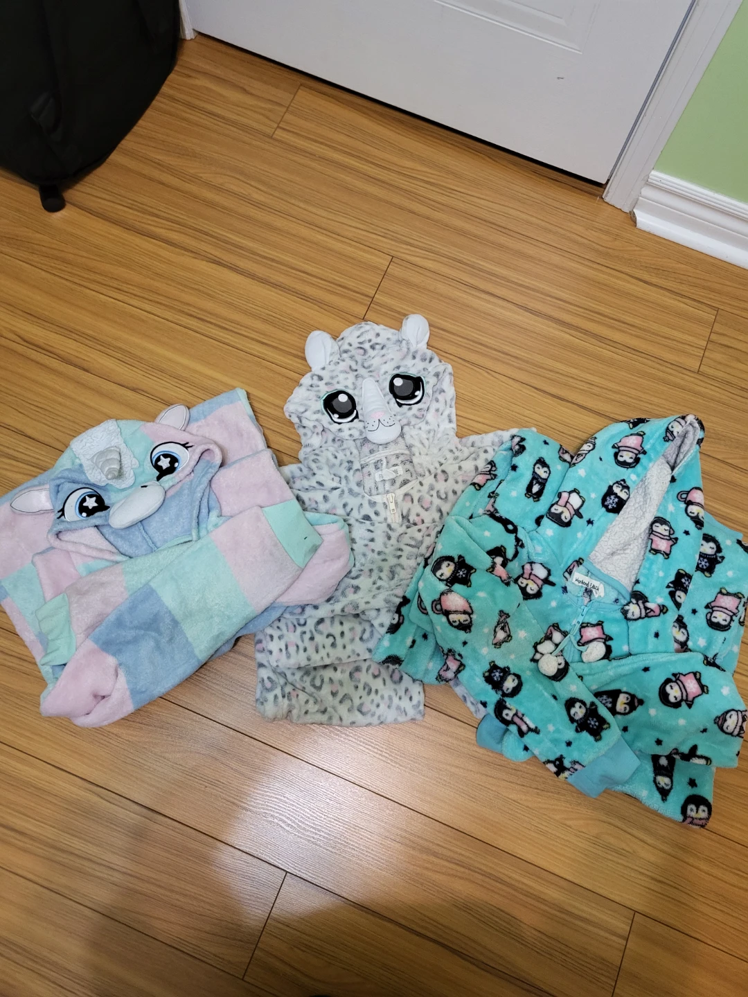 Kids' Fleece Onesies (3 total)