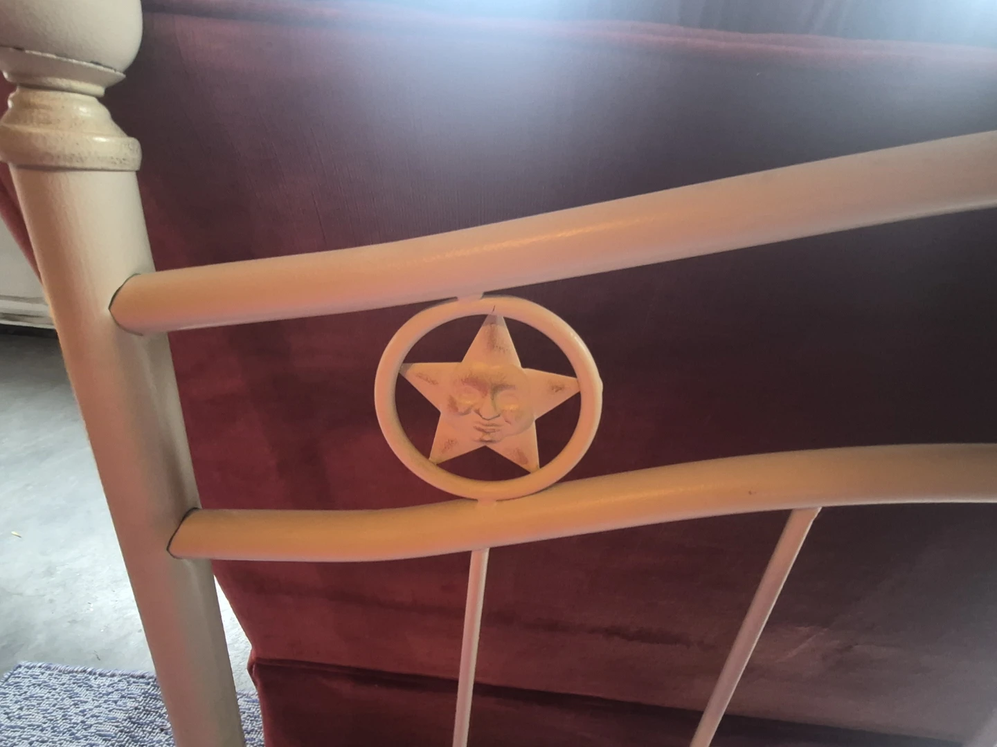 Metal Bed Frame with Sun, Star, and Moon Motifs - photo 3