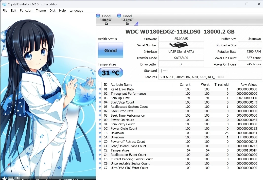 Western Digital 18TB 3.5" SATA HDD 7200RPM-WD180EDGZ - photo 3
