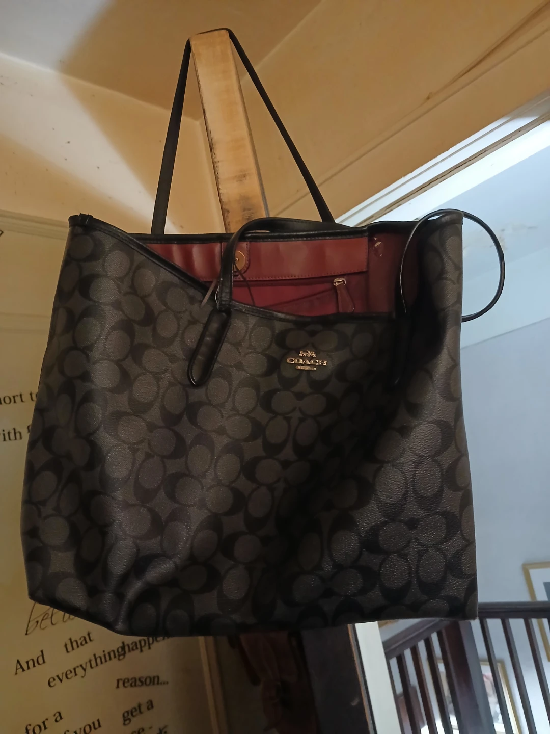 Coach Monogram Tote Bag